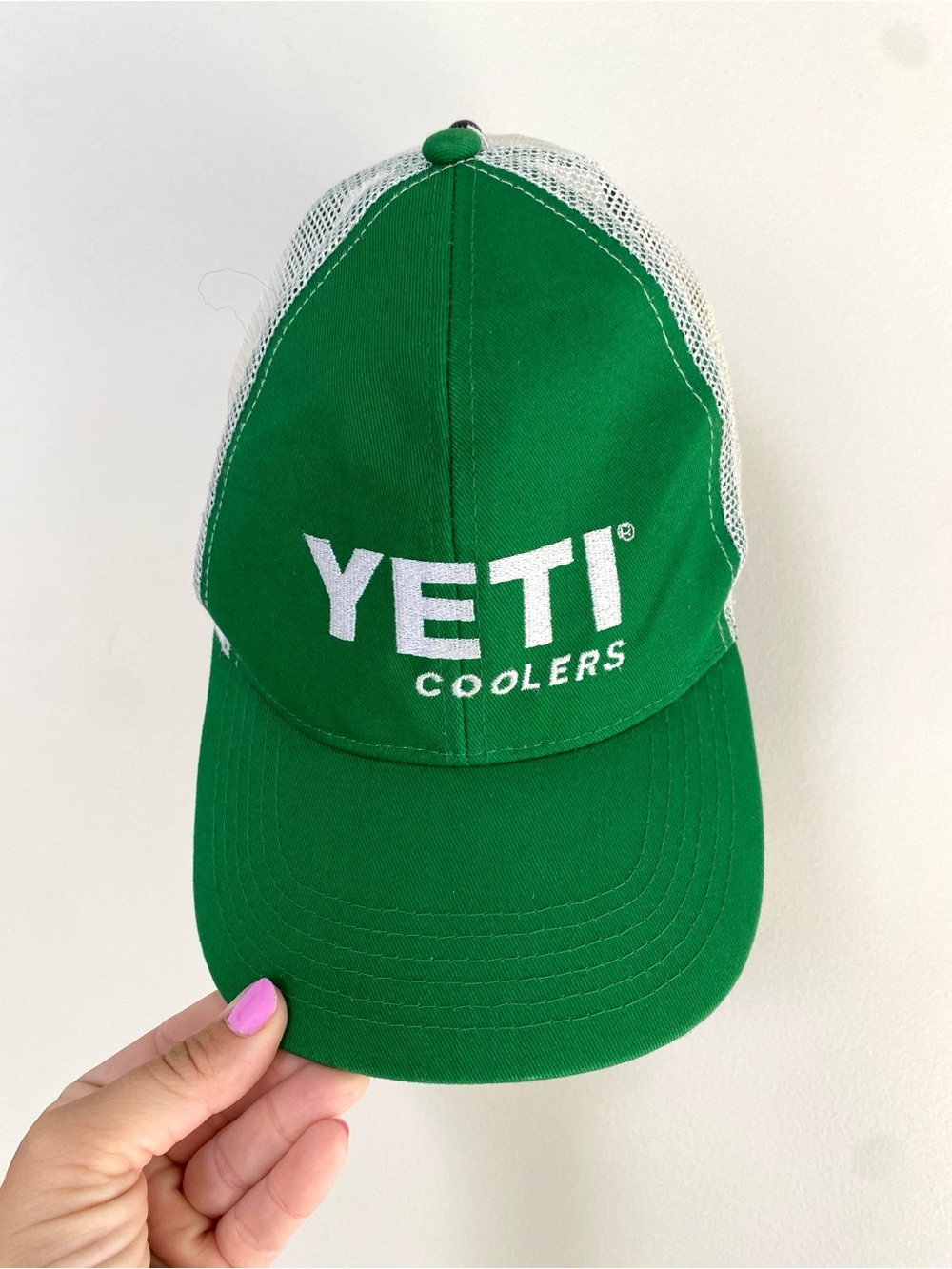YETI Coolers Green and White Trucker Hat